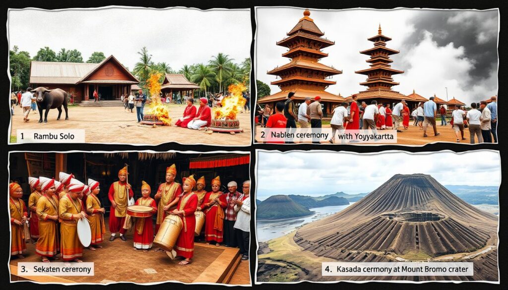 Upacara adat dari berbagai daerah yang menjadi bagian dari budaya nasional Indonesia